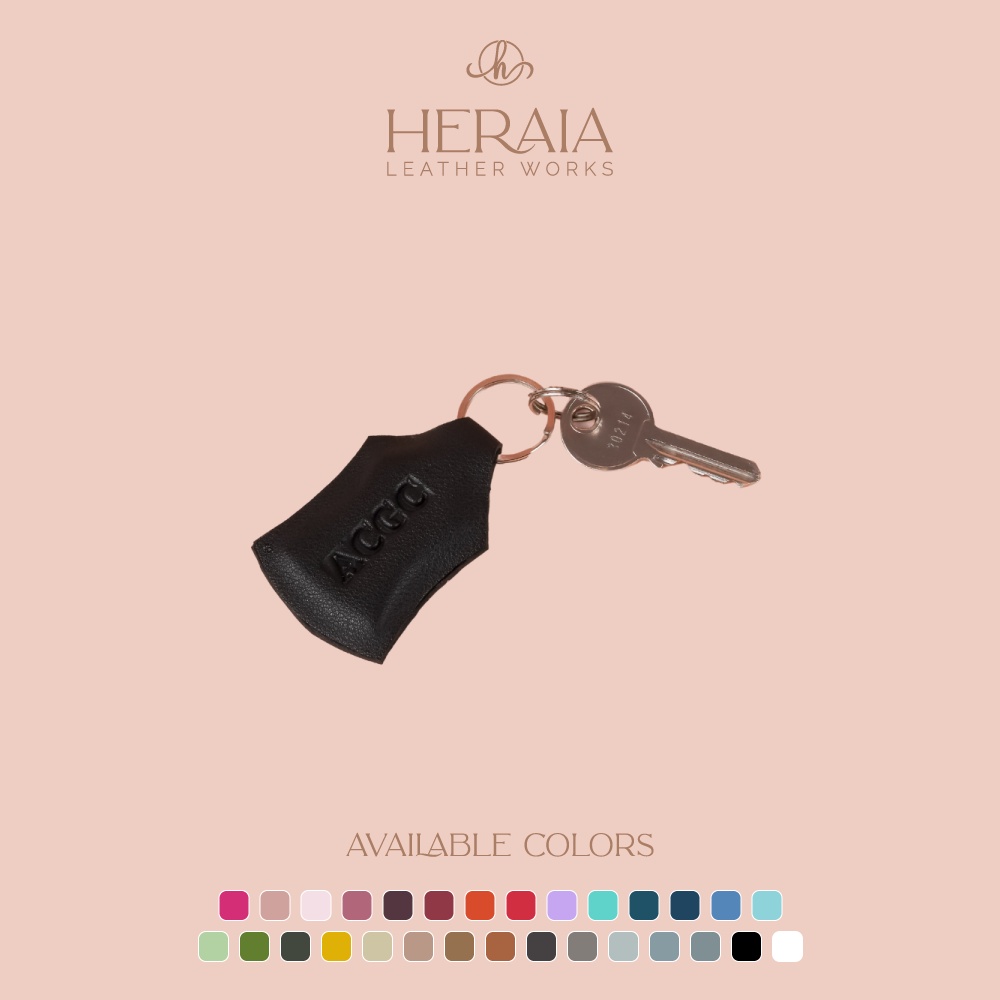 Leather Keychain (Standard or Personalized) | Shopee Philippines
