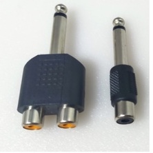 PL-55 to 2 RCA Female and PL-55 to 1 RCA Female Mono Audio Adapter ...