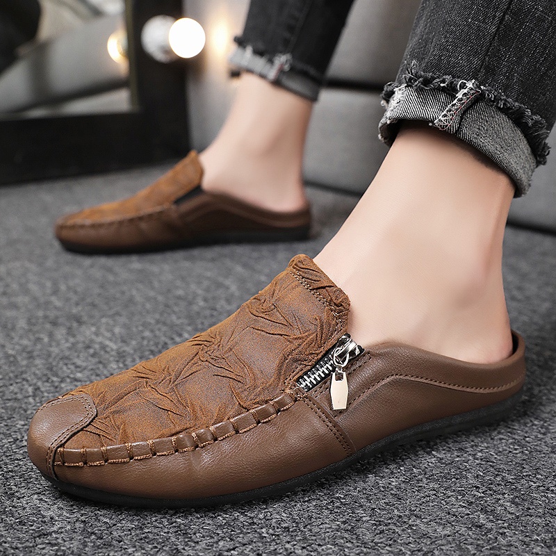 Men Loafer Casual Slip On Shoes Men Low Cut Loafer British Style PU Leather Lelaki Moccasin Shoes