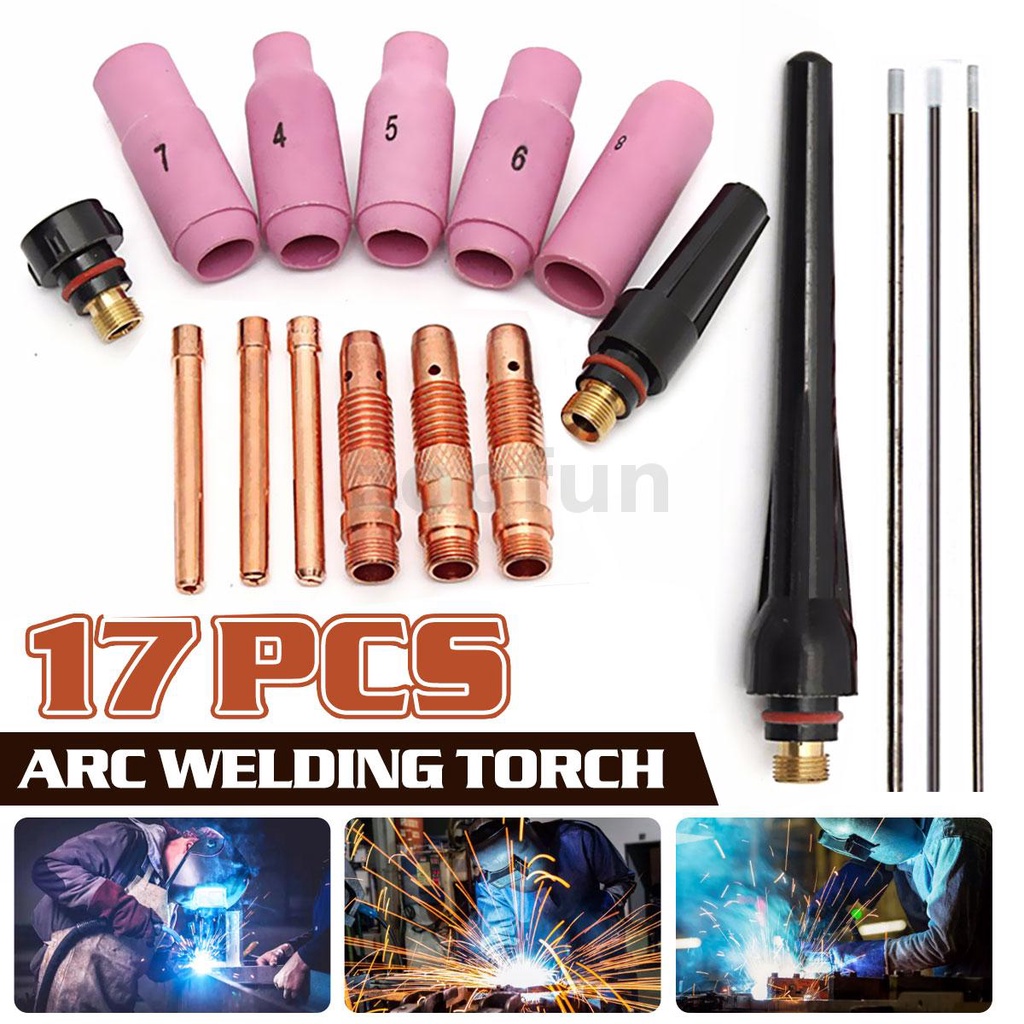 [Local Delivery] 17PCS TIG Welding Torch Cup Collet Body Nozzle ...