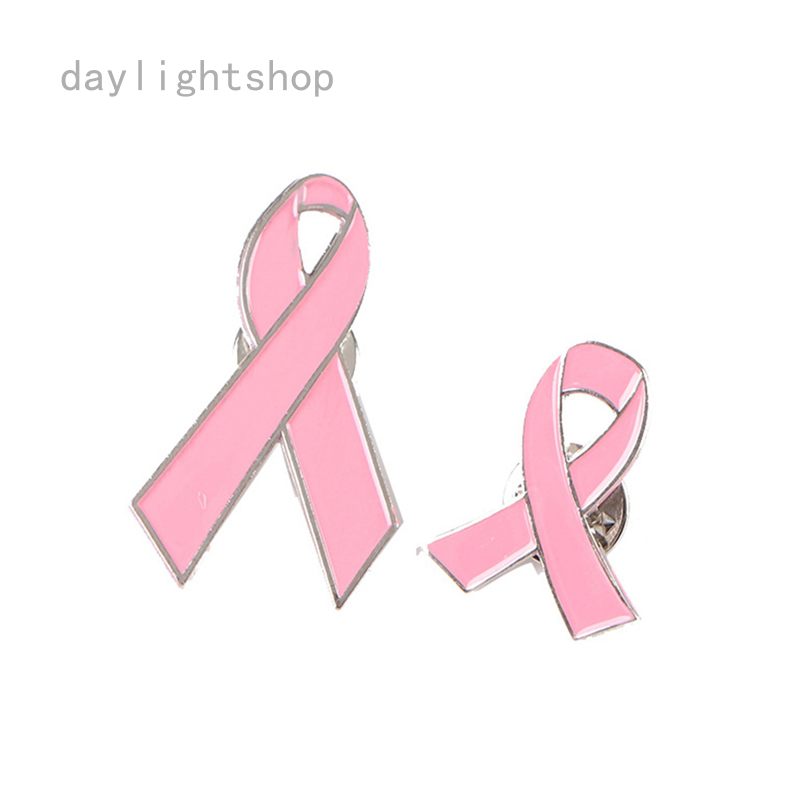 Pink Ribbon Brooch Breast Cancer Awareness Edge Lapel Pin Women Fashion ...