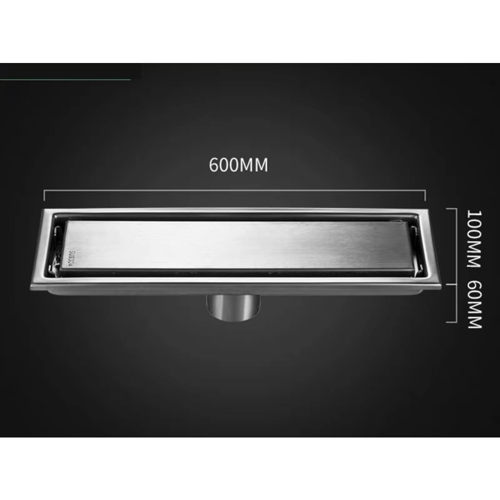 NICE Stainless Steel 304 concealed rectangular Floor Drain 30cm 40cm ...