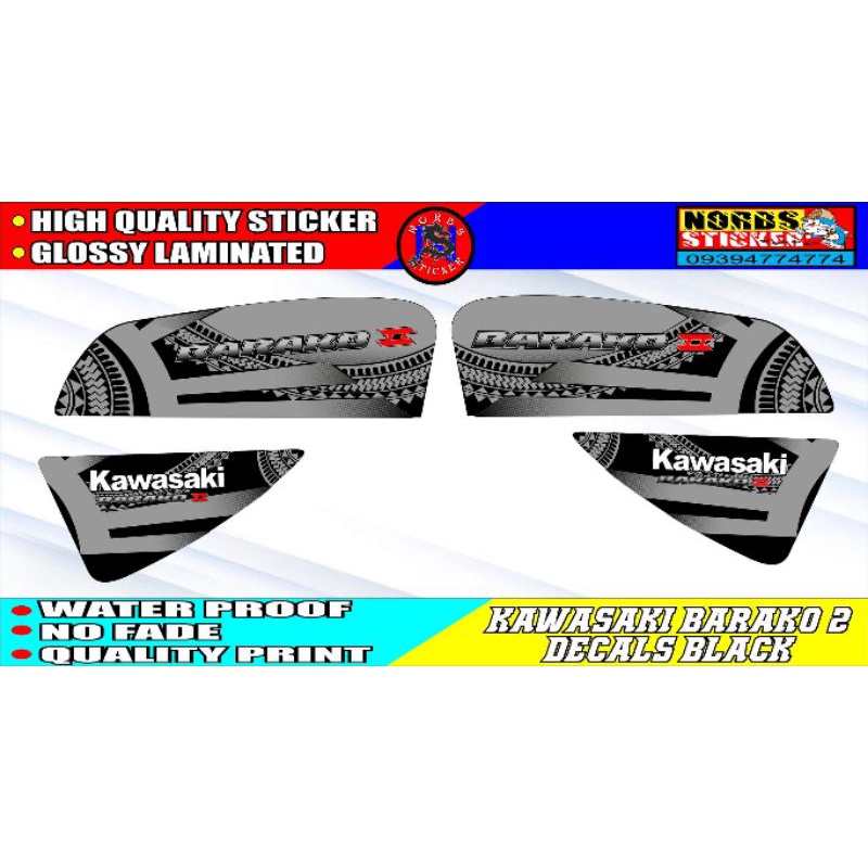 KAWASAKI,BARAKO2 ,DECALS sticker | Shopee Philippines