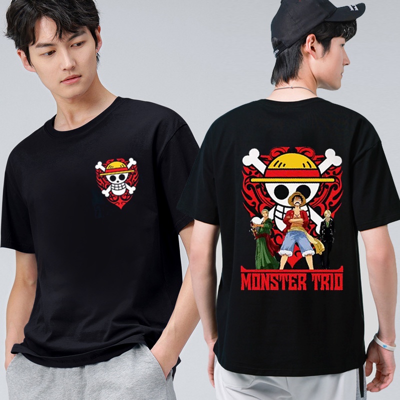 Luffy One Piece Design Unisex Tee Premium Cotton Stretch Top Men's T ...