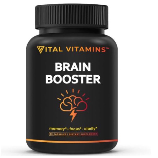 Brain Booster Nootropics Supplement by Vital Vitamins Brain Memory