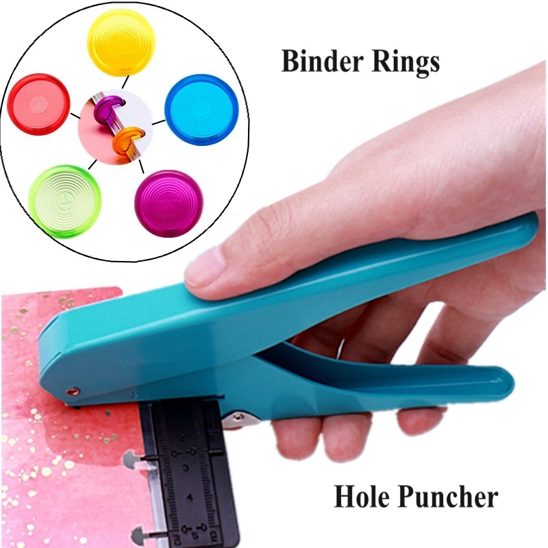 Creative Mushroom Hole Puncher for Planner Disc Binder DIY Loose-leaf Paper  Cutter Manual Punching Singlehole Puncher Offices &School Stationery