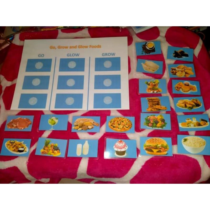 Go Grow Glow Laminated Velcro Worksheet Shopee Philippines 