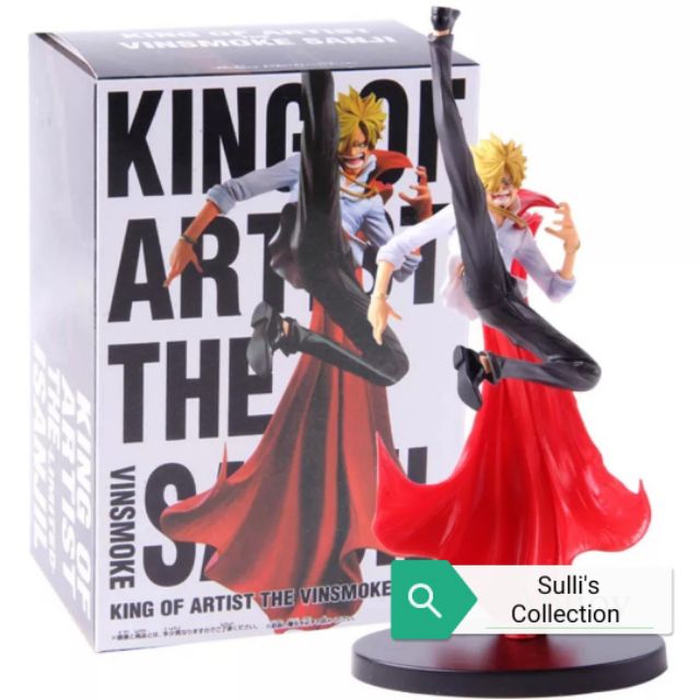 One Piece Vinsmoke Sanji action figure in red cape