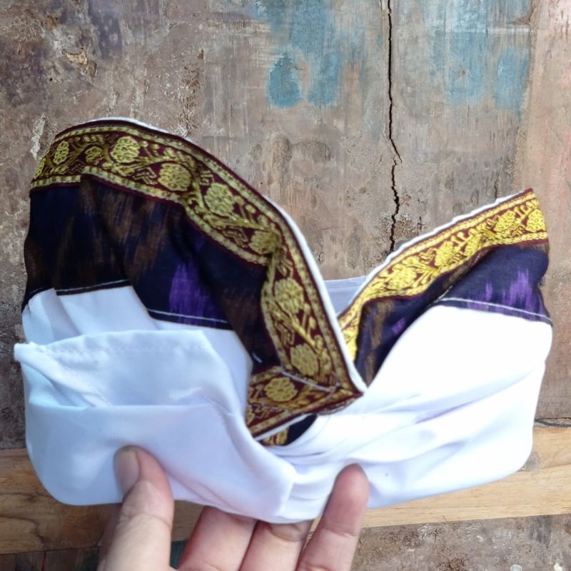 PUTIH Udeng So White Edeng / UDENG BALI White 4 | Shopee Philippines