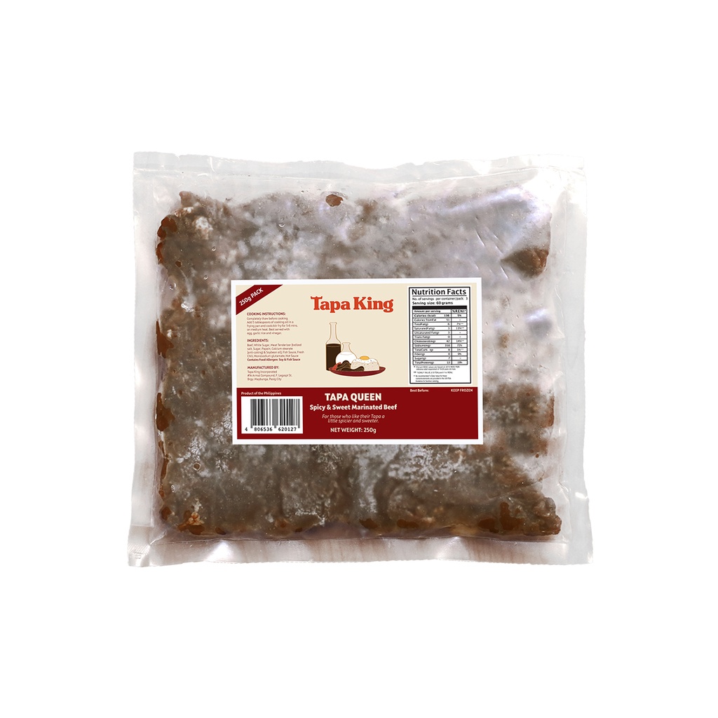 Tapa King Spicy & Sweet Beef Tapa - Tapa Queen 250g | Shopee Philippines