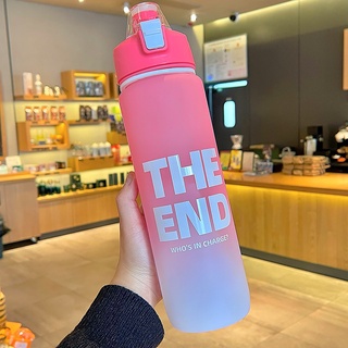 1Liter Water Bottles 1L Jumbo Pastel Sports Tumbler Bottle Time