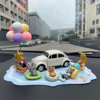 Disney Sleeping Tom & Jerry Figure Figurine Cake Car Ornament Toy