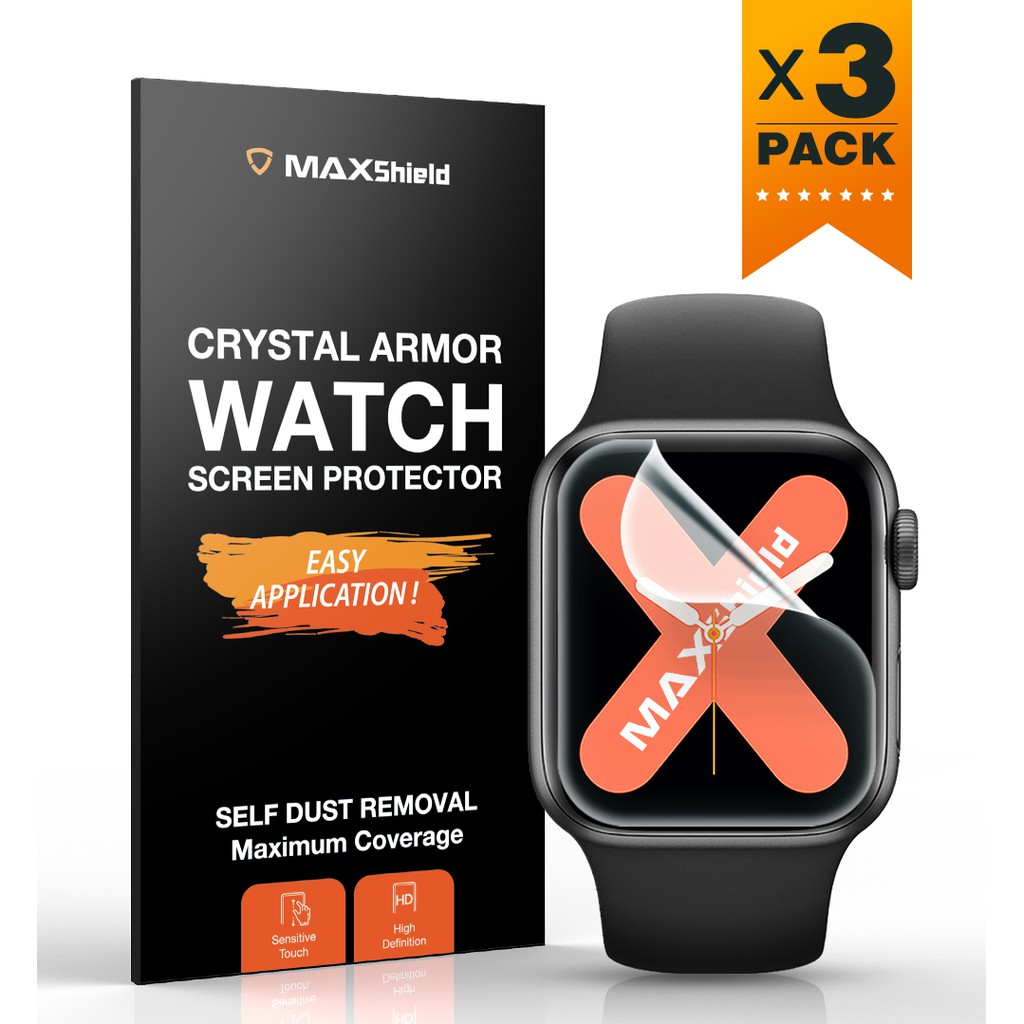 3X CASE FRIENDLY HYDROGEL MaxShield Waterproof Screen Protector Watch ...
