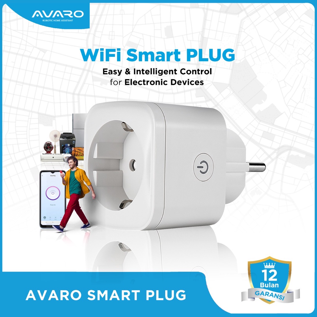 AVARO Smart PLUG WiFi Wireless PLUG - IoT Smart Home power PLUG ...