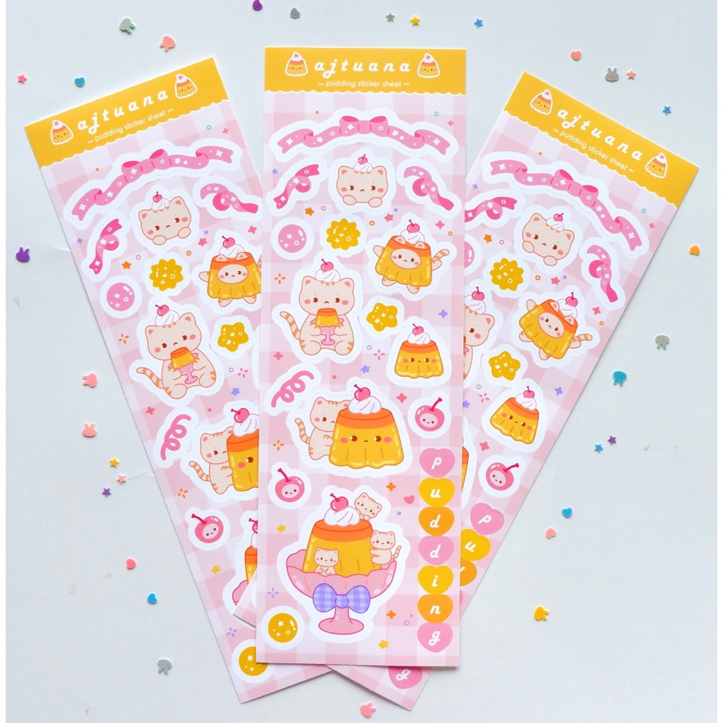 Ajtuana Kawaii Pudding Korean Deco Stickers | Toploader Deco | SS-028 ...
