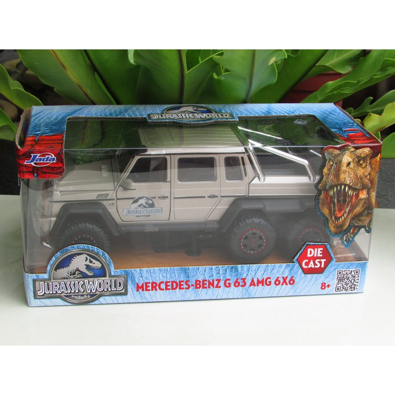 Jada 124 Mercedes Benz G63 Amg 6x6 Pick Up 2015 Truck Jurassic World Silver Diecast Movie Car 6080