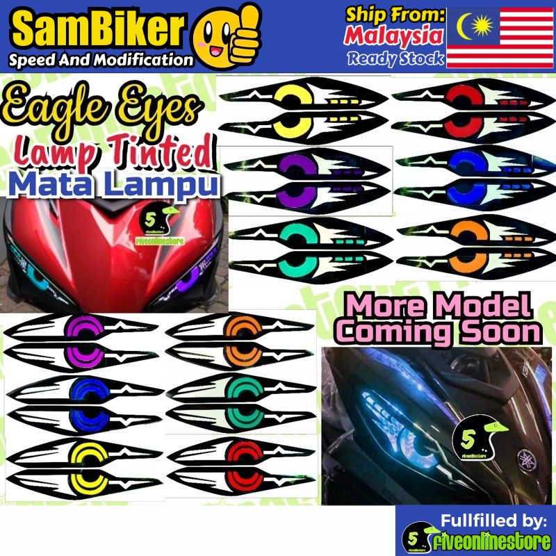 Eagle Eyes Lamp Tinted Color Mata Lampu LC135 V4 V5 V6 V7 PNP Eye ...