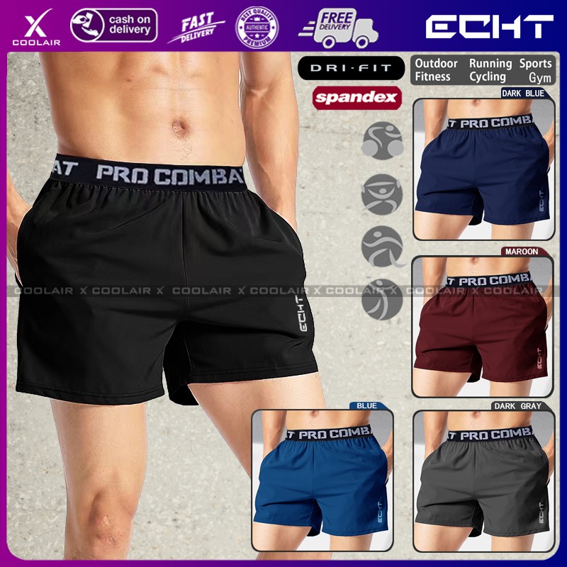 Short De Sport Homme Noir - Athlétique, Léger, Déperlant - Taille L - Neuf
