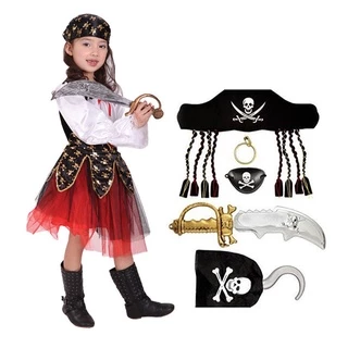 Captain Pirate Skull Costume Kid Boy Girls Halloween Buccaneer Cosplay  Outfit Cool Hat Pants Suit Dress For Infant Toddler Child - AliExpress