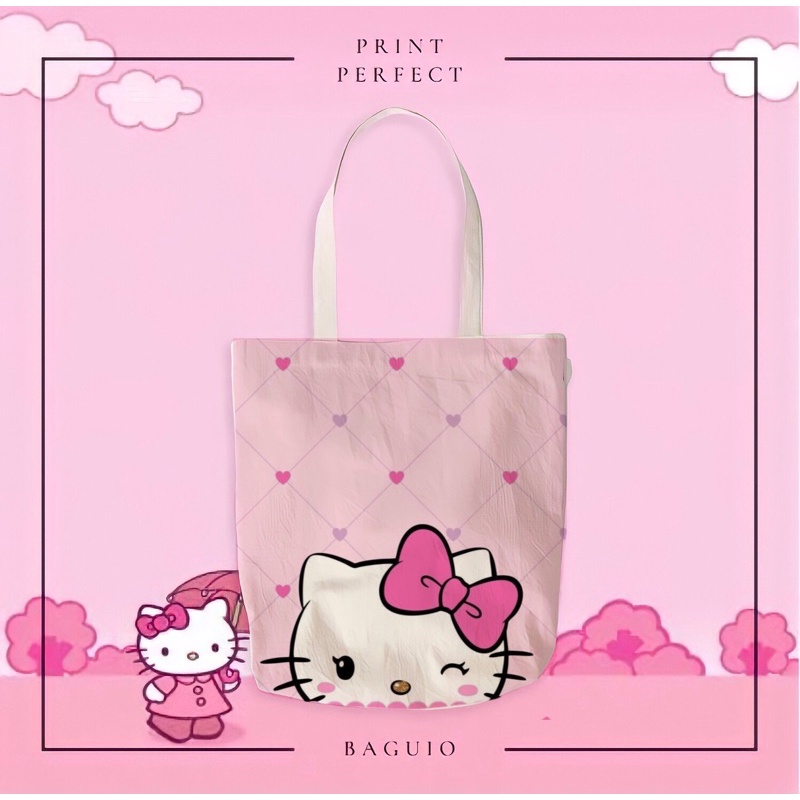 HELLO KITTY CANVAS TOTE BAG Shopee Philippines