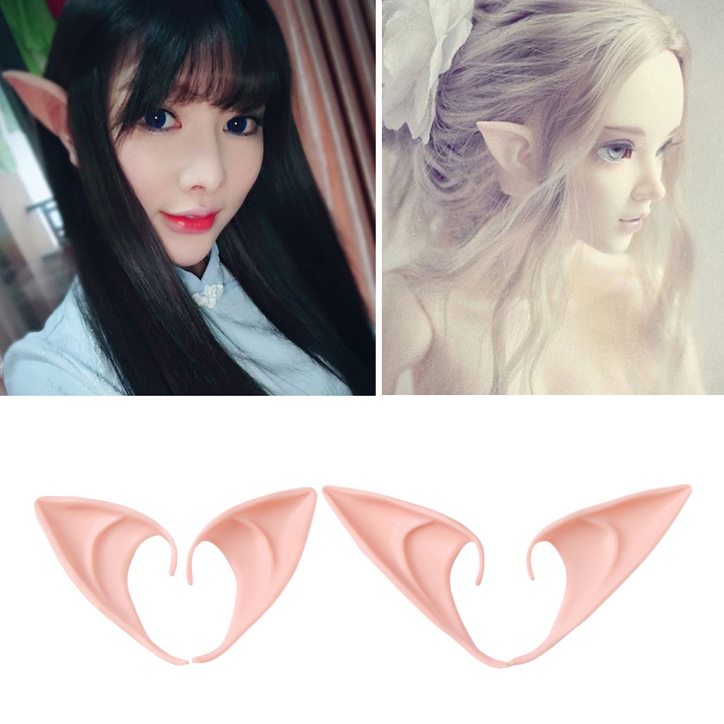1 Pair Halloween Party Elven Elf Ears Anime Fairy Cospaly Costumes ...
