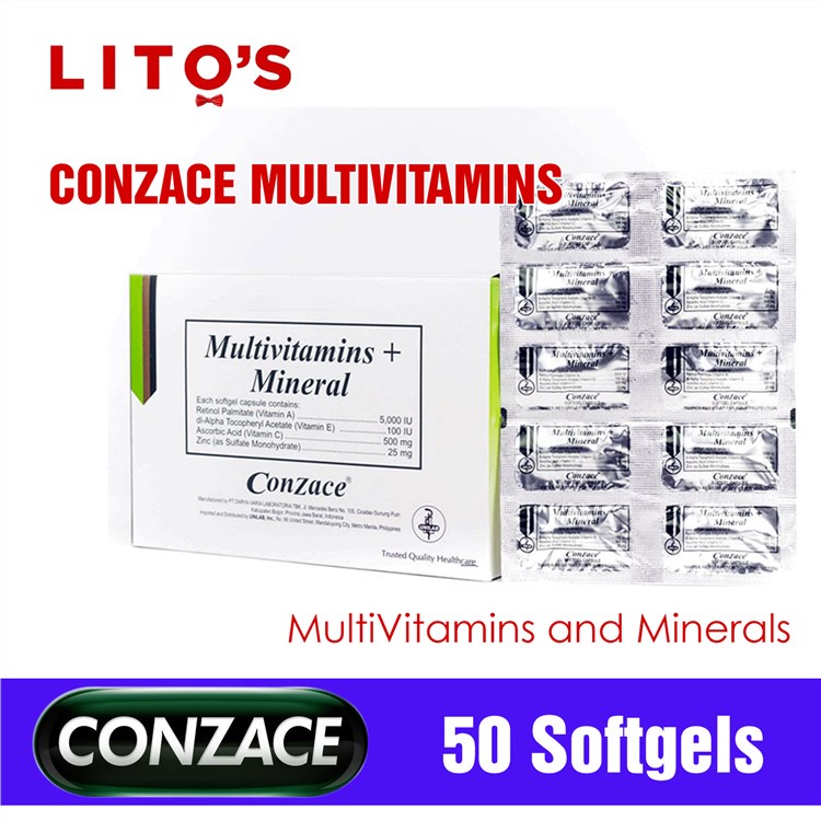 50 Softgel Conzace MultiVitamins and Minerals, help improve your