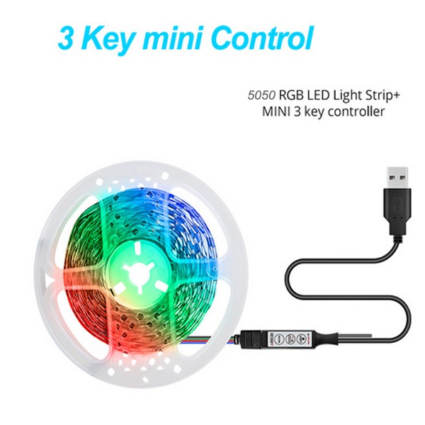 5050 LED RGB USB Lights TV Background Lighting 5V USB LED Strip Light ...
