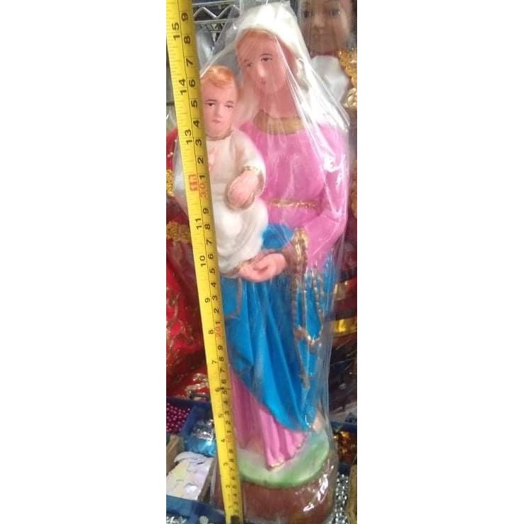 Our Lady of the Holy Rosary Ceramics 15.5 inches | Shopee Philippines