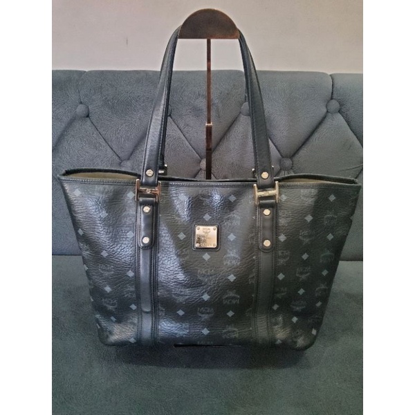 MCM Tote Bag Visetos Black Shopee Philippines