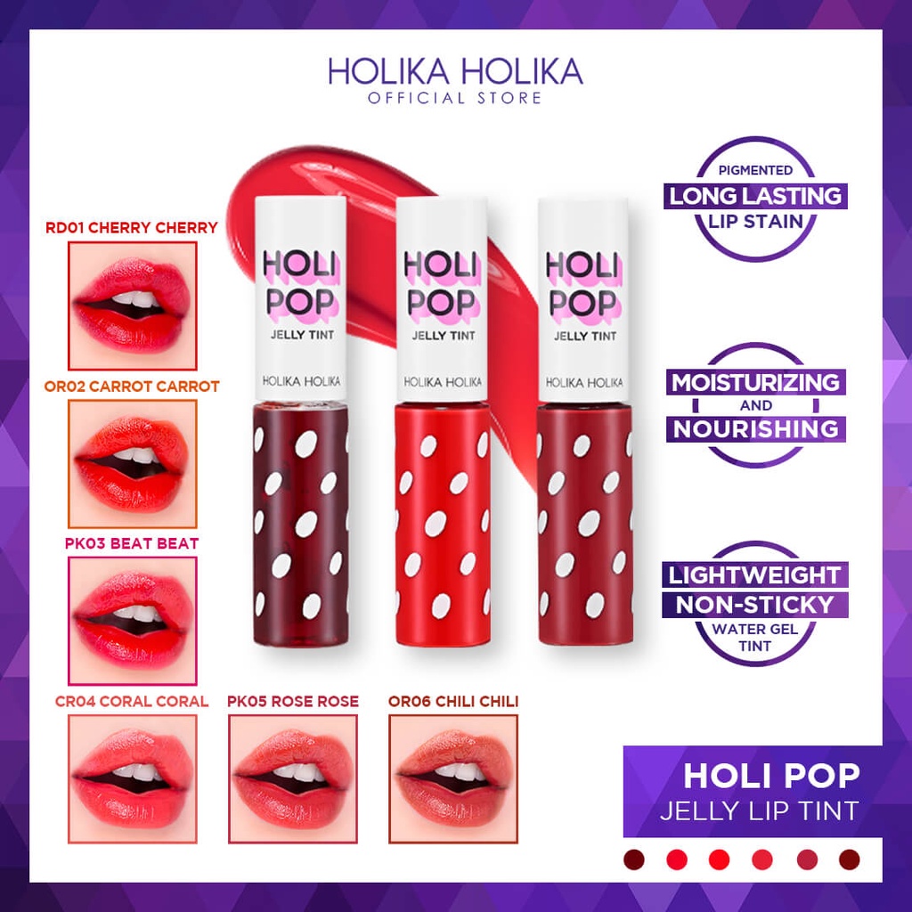 Holika Holika Holi Pop Jelly Tint Creamy Lip Tint Shopee Philippines