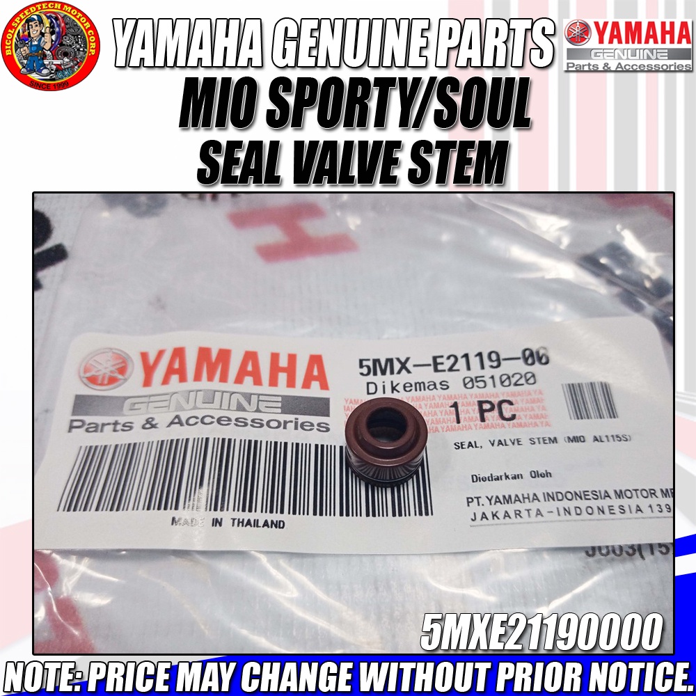 PRICE PER PIECE MIO SPORTY/SOUL 115/ NOUVO SEAL VALVE STEM (YGP