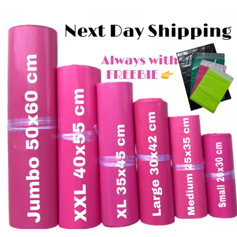 Courier Pouch Parcel Packaging Material Shipping Bags Available in Pink ...