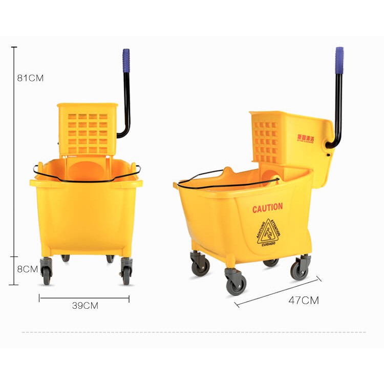 Industrial Mop Squeezer Bucket 25L Liters Mop Squeezer Compress (BLUE