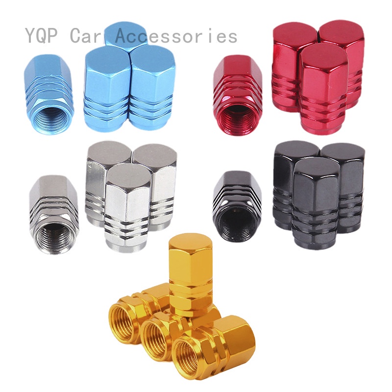 4PCS Car Vehicle Tire Valve Caps Tyre Valve Stem Cover Air Dust