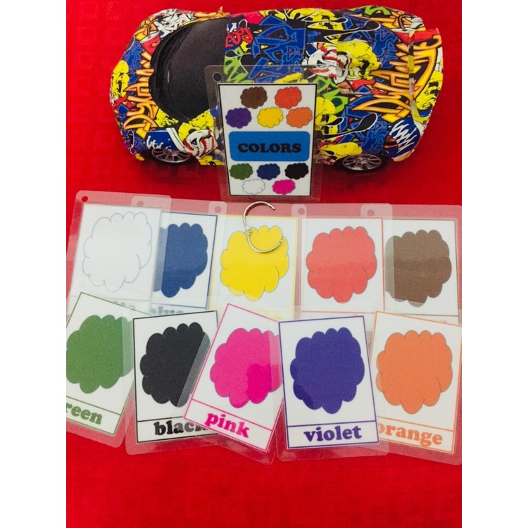 Laminated Flashcards for Kids Color Flashcards with ring binder