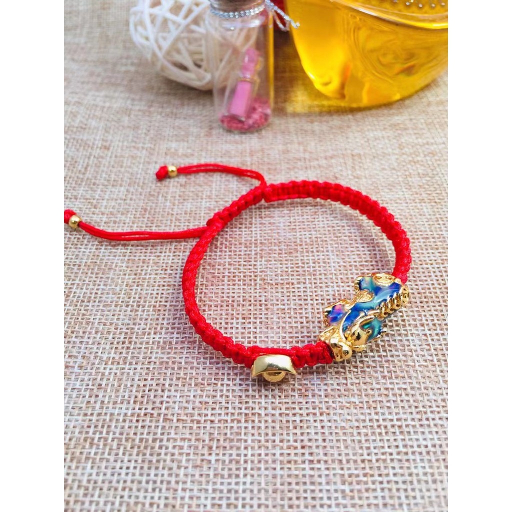 FSIX Jewelry Red String PIAO Lucky Bracelet Changing Color BR04 ...