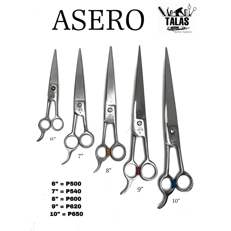 asero gunting professional barber tool | Shopee Philippines