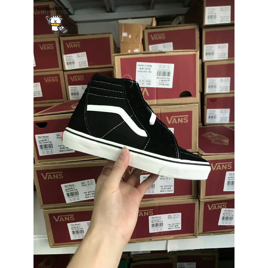 Vans old skool clearance high cut all black