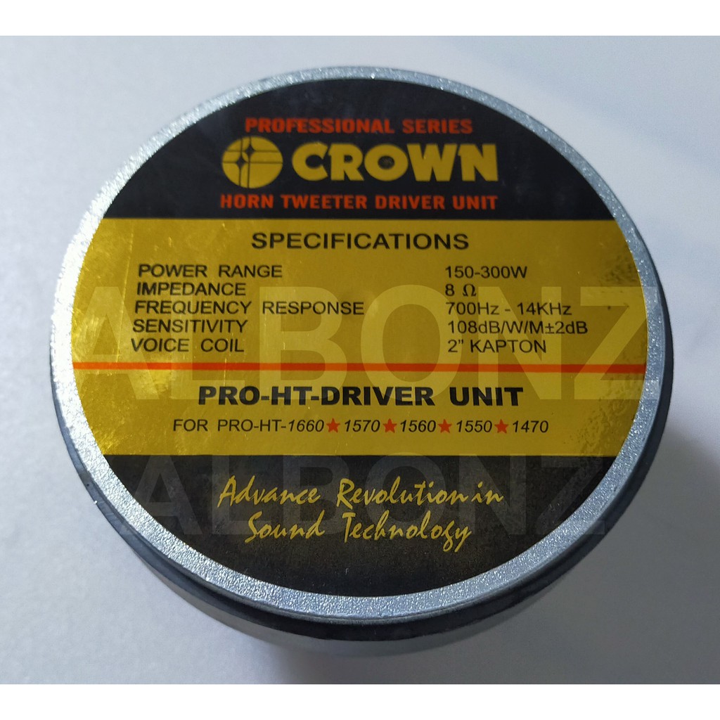 Crown DU 300 Pro HT Horn Tweeter Driver Unit | Shopee Philippines