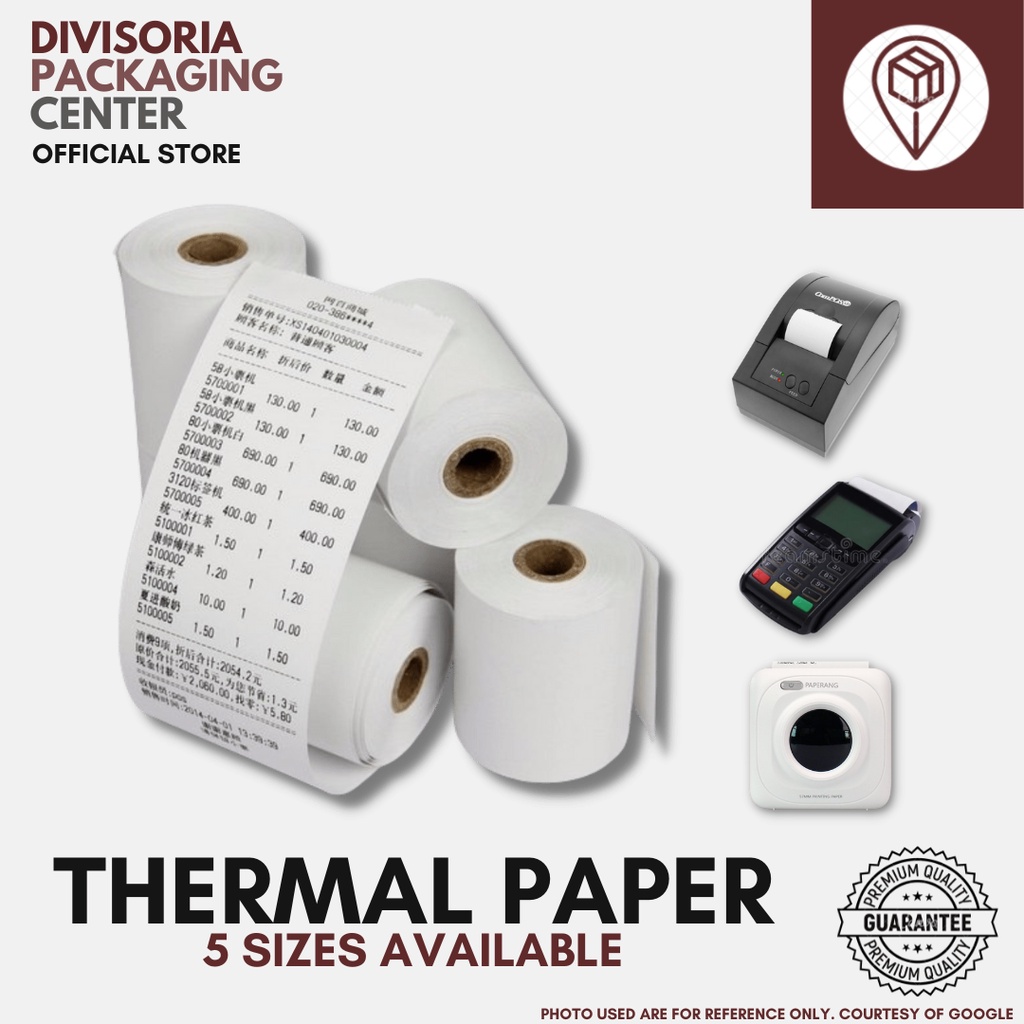 Per Roll Thermal Paper Roll Available In 57x 30mm57x40mm57x50mm57x70mm And 80x80mm Pos 8750