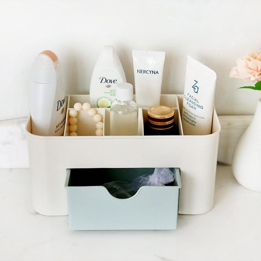 Plastic desktop cosmetic shelf with drawers size 21x11xHeight9cm BB