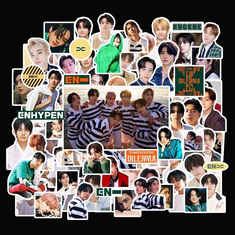 100pcs/set ENHYPEN Sticker DIMENSION DILEMMA Photo Stickers Diary ...
