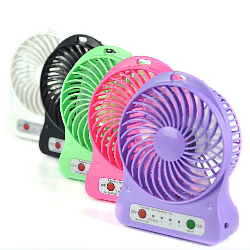 Energy Saver Portable Rechargable Mini Fan (Assorted color) | Shopee ...