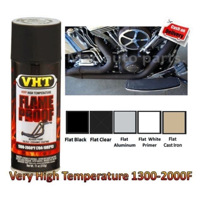 COD VHT FLAME PROOF Spray Paint 2000F Very High Temperatures Shopee