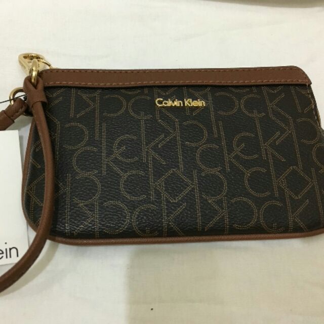 Calvin klein shop wristlet pouch