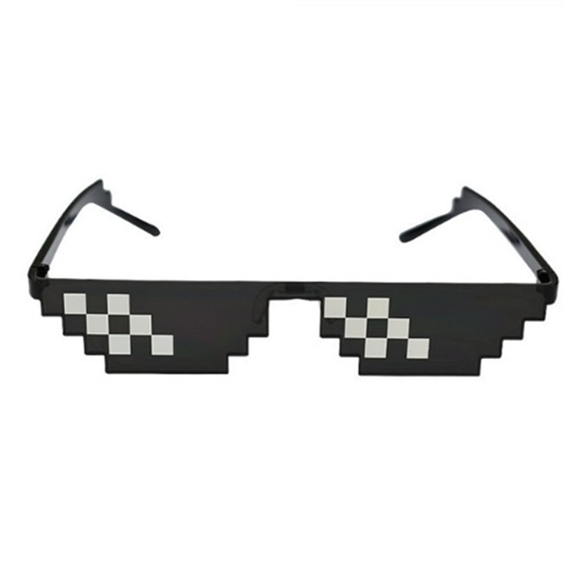 Wy Ting Deal With It Glasses Female 8 Bits Mosaic Pixel Sunglasses Men Women Party Eyewear 2741