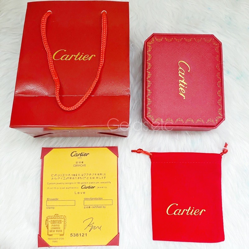 Authentic Cartier Paper Bag. Packaging 