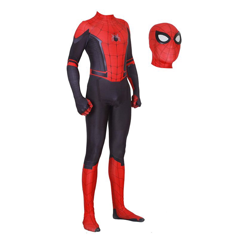 Spider Man Far From Home Peter Parker Adult Kids Cosplay Costume ...