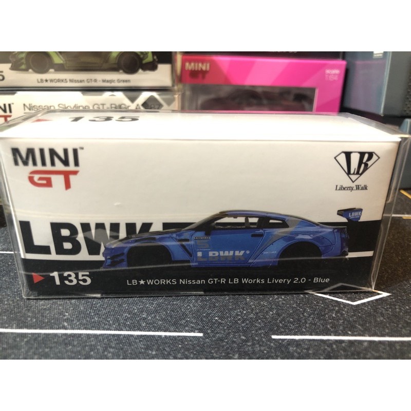 Mini GT Liberty Works Nissan GT-R LB Works Livery 2.0 - Blue