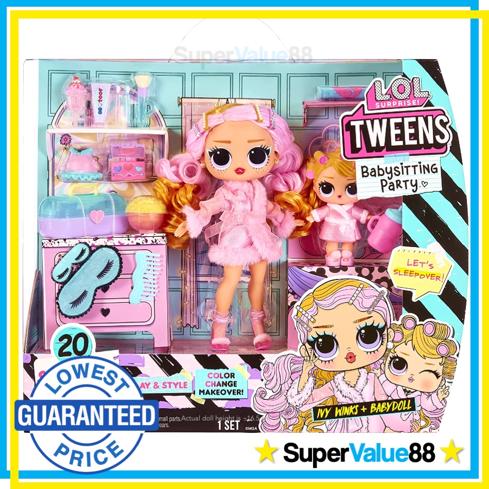 Original L.O.L. Surprise Tweens 2 Pack Sleepover Party Dolls Playset with 20 Surprises LOL OMG Toys Shopee Philippines